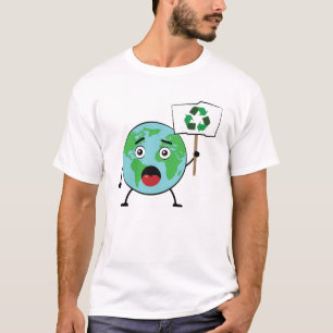 Camiseta Recicle - Apelo de Ativismo Pelo Personagem da Ter