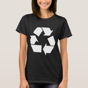 Camiseta Recicle Branco no Verde