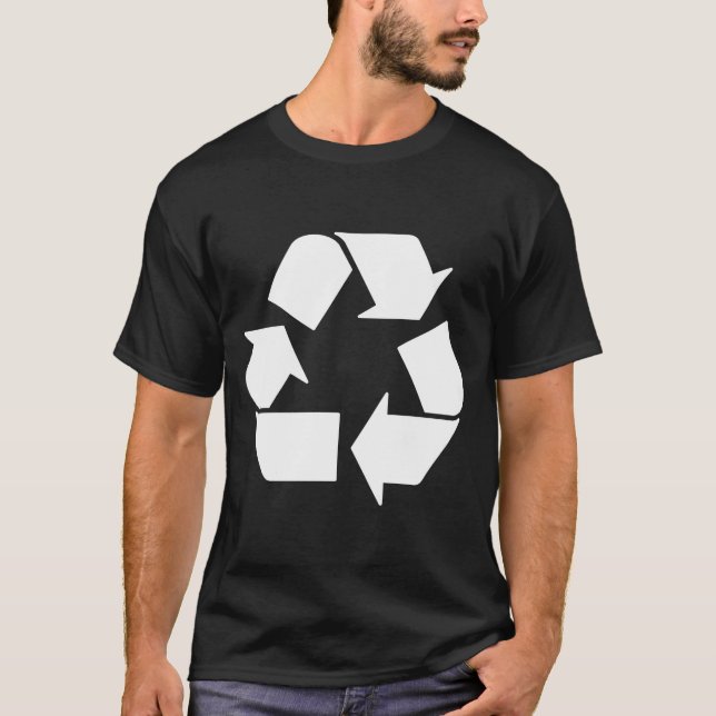 Camiseta Recicle Branco no Verde  (Frente)