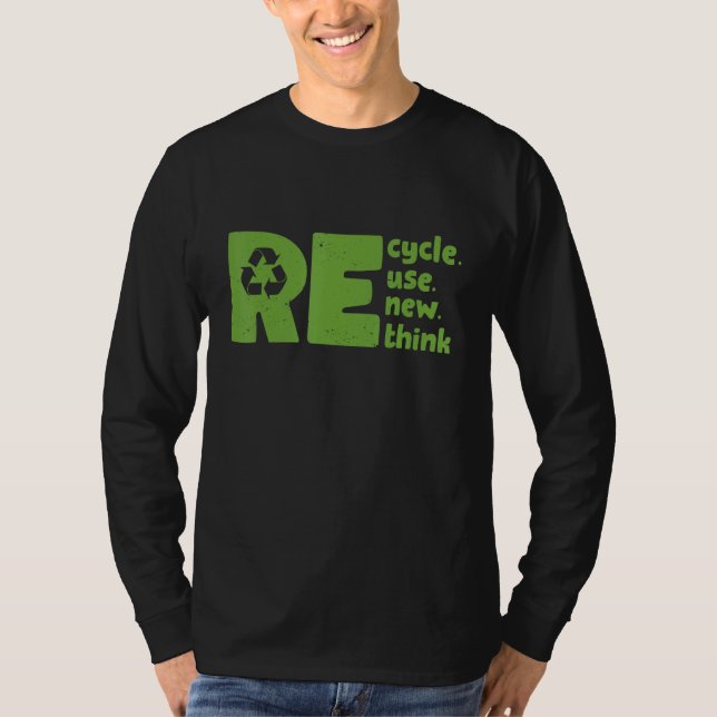 Camiseta Recicle Reutilize Renove Repense Ativismo Ambienta (Frente)