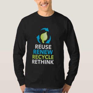 Camiseta Recicle Reutilize Renove Repense Dia da Terra Ambi