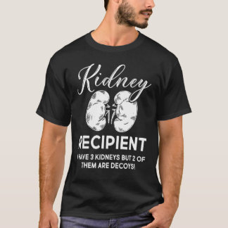 Camiseta Recipiente De Rim Eu Tenho Três Dois São De Desboy