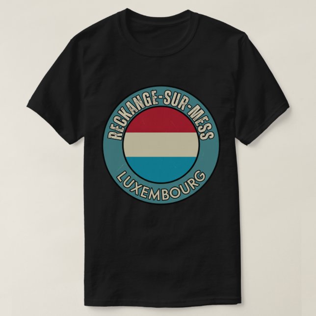 Camiseta Reckange-sur-Mess, Luxemburgo (Frente do Design)