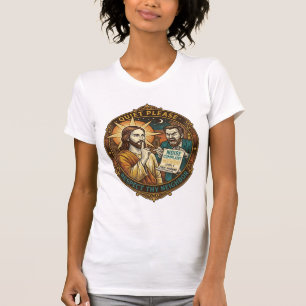 Camiseta Reclamação de Barulho de Vizinho Bravo Jesus Festa