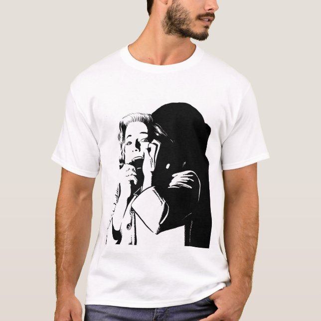 Camiseta recoil do gritar no horror (Frente)