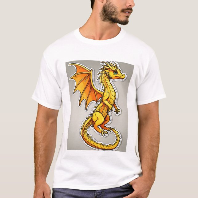 Camiseta Recolha da família Dragon: excelente arte vetorial (Frente)