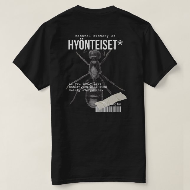 CAMISETA RECOLHA DE INSETOS (Verso do Design)