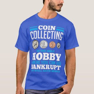 Camiseta Recolha de moeda com captação de Hobby Bolso Engra