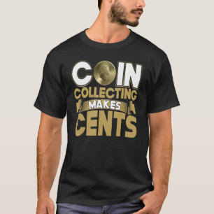 Camiseta Recolha De Moedas Torna Os Centros Numismáticos