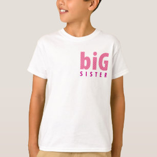 Camiseta RECOLHA DE SIBLINGS - irmã mais velha {rosa}