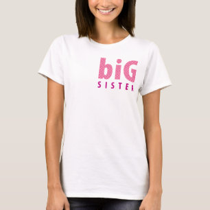 Camiseta RECOLHA DE SIBLINGS - irmã mais velha {rosa}