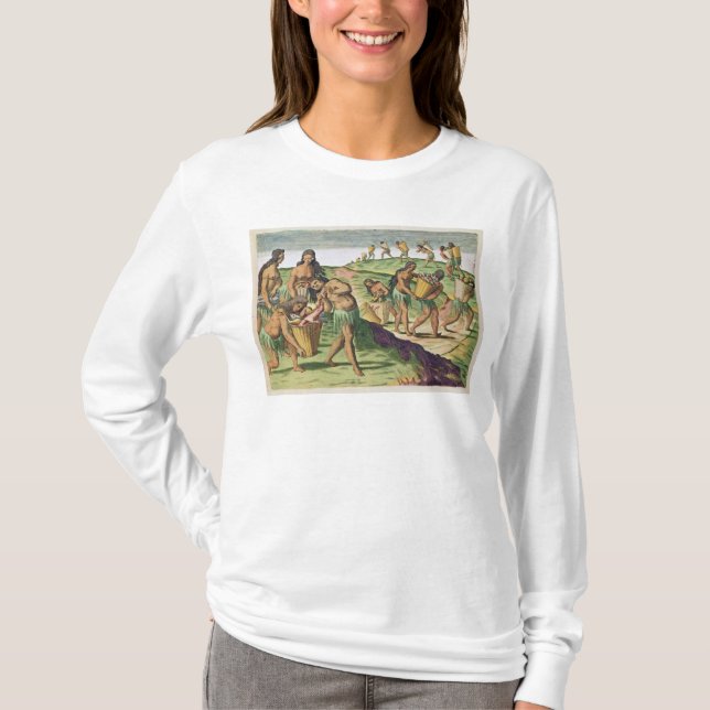 Camiseta Recolhendo a comida para o Storehouse comunal (Frente)