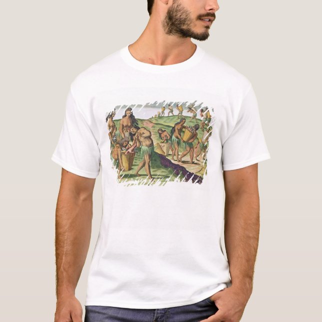 Camiseta Recolhendo a comida para o Storehouse comunal (Frente)