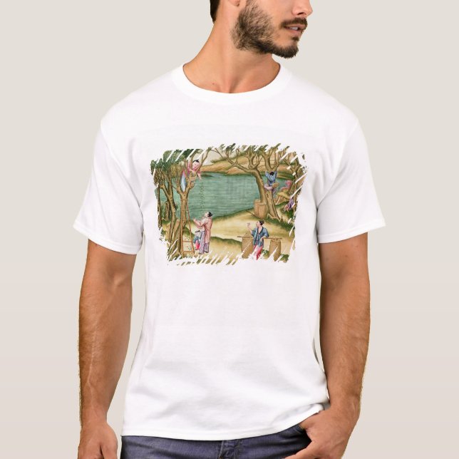 Camiseta Recolhendo mulberries (Frente)