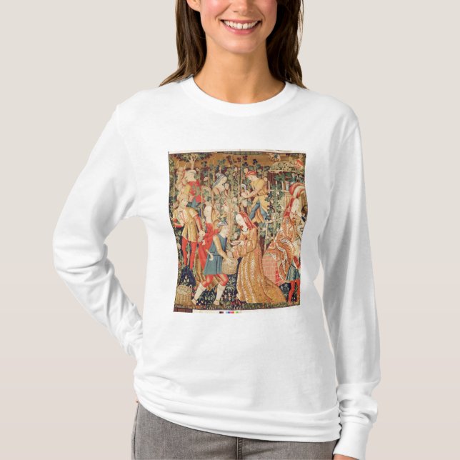 Camiseta Recolhendo uvas, detalhe da colheita da uva (Frente)