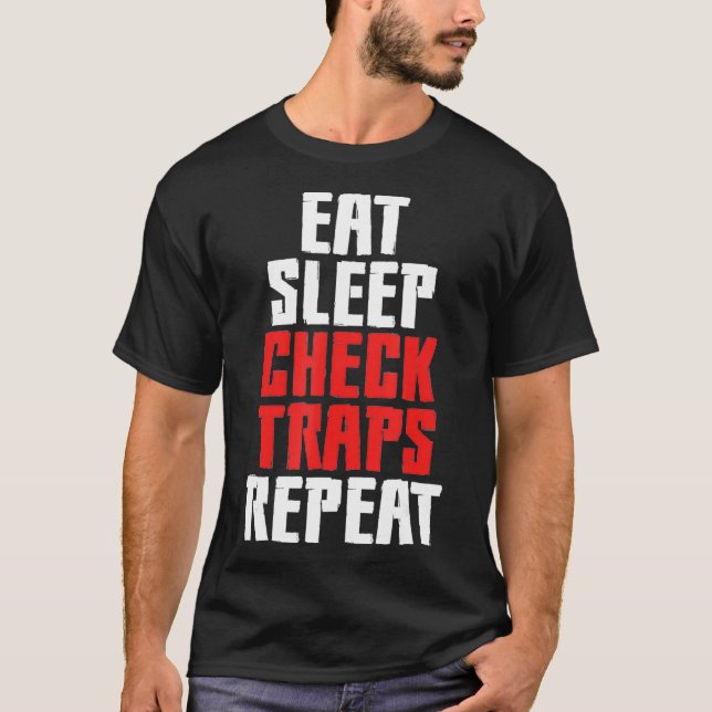 Camiseta Recolher As Armadilhas Para Verificação Do Sono Re (Frente)