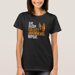 Camiseta Recolher Coleta de Pontas de Seta Repetir Coluna d