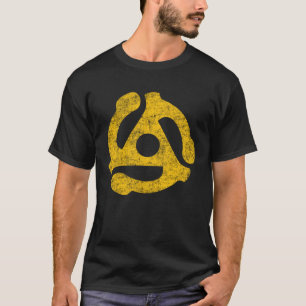 Camiseta Recolher registros de vinil de vinil com adaptador
