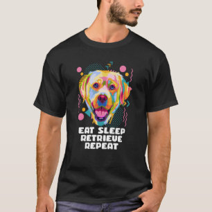 Camiseta Recoloque o sono Repetir Labrador Retriever Lab H