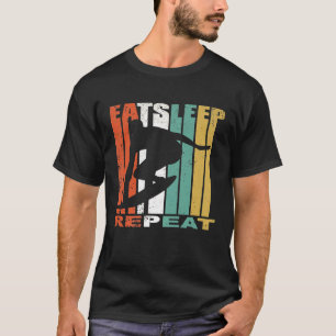 Camiseta Recoloque o Surf de latência Repetindo a colheita