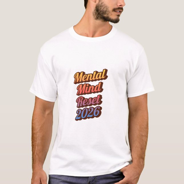 Camiseta Recomeço Saúde Mental 2026 – Mentalidade  (Frente)