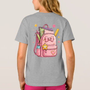 Camiseta Recomendação: "Mochila Escolar de Desenho Animado 