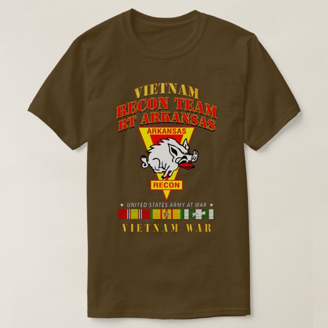 Camiseta Recon Team RT Arkansas Razor Vietnamw VN SVC (Frente do Design)
