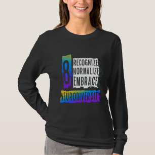 Camiseta Reconhecer Normalizar Adotar Autismo De Neurodiver