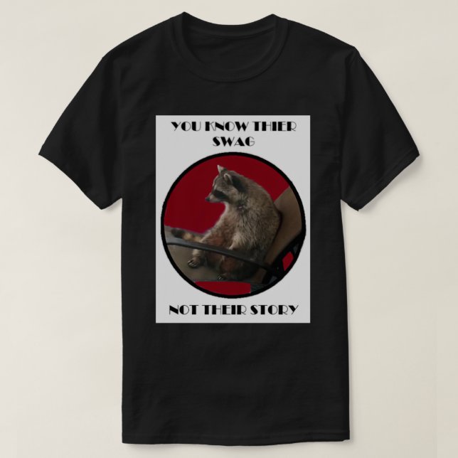 Camiseta Reconhecer o guaxinim (Frente do Design)