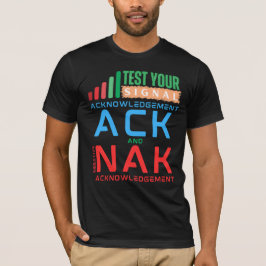 Camiseta Reconhecimento ACK e NAK em Redes de Dados