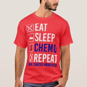 Camiseta Reconhecimento do Cancer Colon Comer Quimio do Son