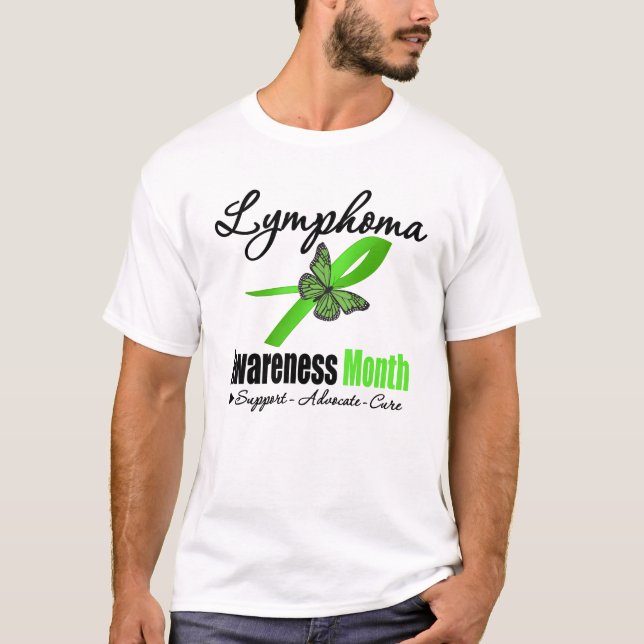 Camiseta Reconhecimento do mês da consciência do linfoma (Frente)