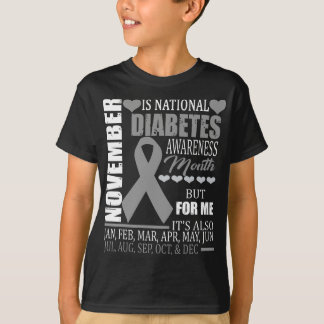 Camiseta reconhecimento do tipo diabetes november gi