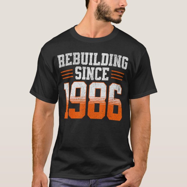 Camiseta Reconstruindo desde a safra de 1986 (Frente)