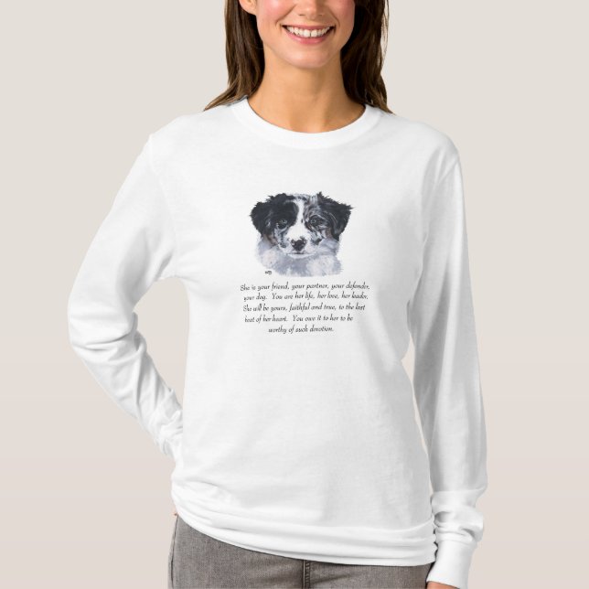 Camiseta Recordações de Border Collie (Frente)