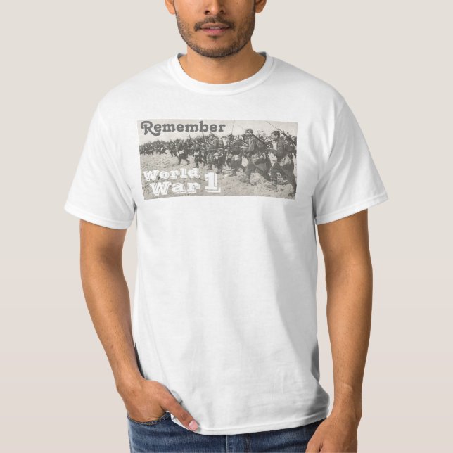 Camiseta Recorde a guerra mundial 1 (Frente)