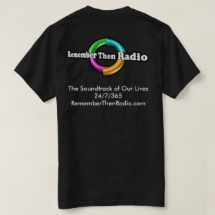 Camiseta Recorde então o T de rádio da obscuridade do
