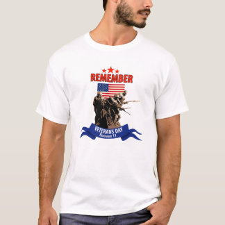 Camiseta Recorde o dia de veteranos