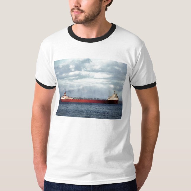 Camiseta Recorde o grupo do Edmund Fitzgerald (Frente)