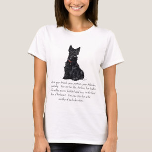 Camiseta Recordo de Terrier Escocês - FÊMEA