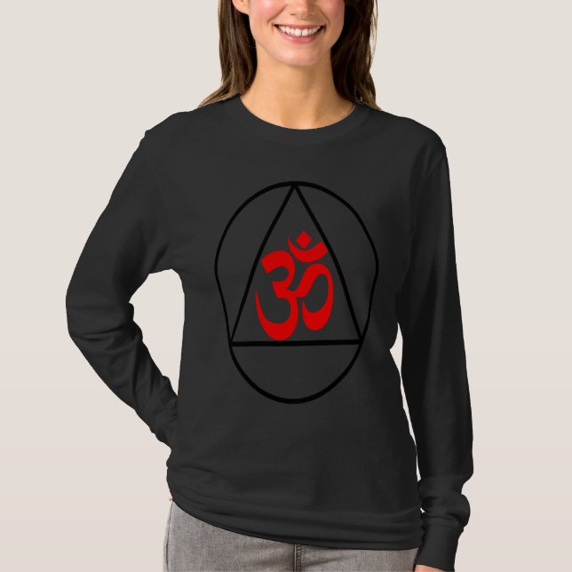 Camiseta Recovery AA Step 11 Om Circle Triangle for Meditat (Frente)