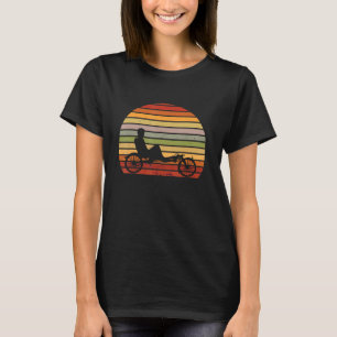 Camiseta Recumbent Bike Retro Vintage Sunset Recumbent Bice