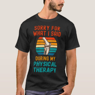Camiseta Recuperação de Cirurgia de Fisioterapia Divertida