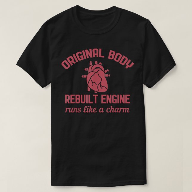Camiseta Recuperação de Cirurgia de Ignoramento de Coração  (Frente do Design)