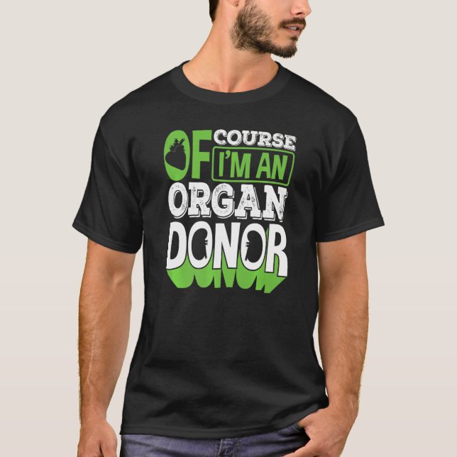 Camiseta Recuperação De Cirurgia De Transplante De Órgãos R (Frente)
