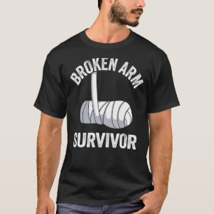 Camiseta Recuperação de Sobrevivência de Braço Quebrado Mão
