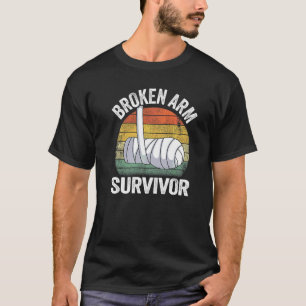 Camiseta Recuperação de Sobrevivente de Braço Quebrado Mão