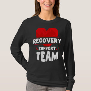 Camiseta Recuperação de suporte equipe de cirurgia Doente r