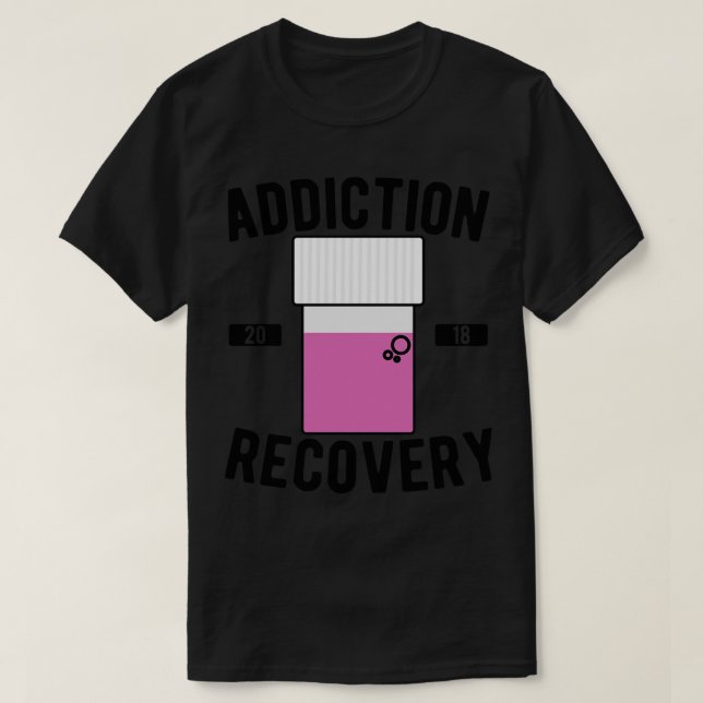 Camiseta Recuperação de vício (Frente do Design)