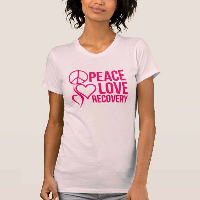Camiseta recuperação do amor da paz (Frente)
